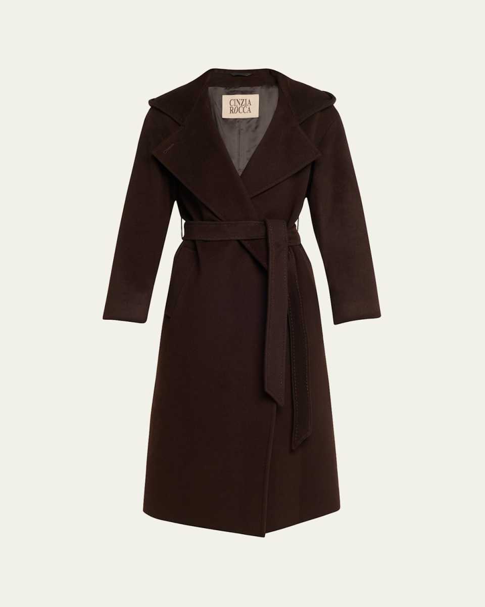 Long Belted Wool Coat